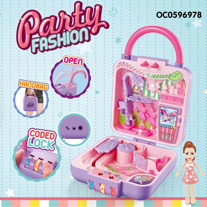 Wholesale Beauty Child Pretend Makeup Cosmetic Foldable Make up Baby Toy
