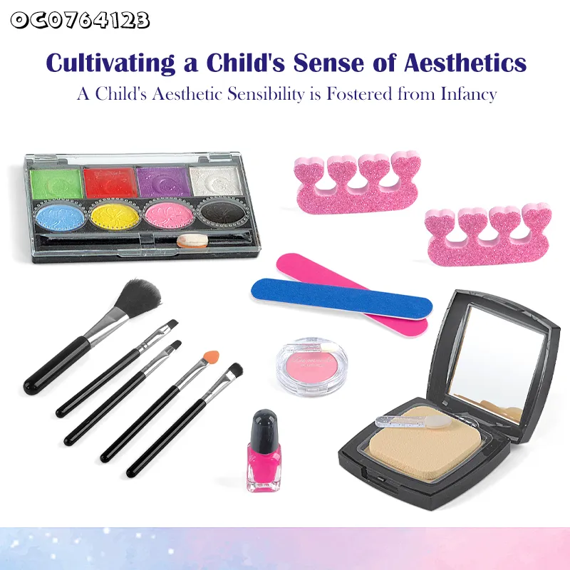 Nail Polish Cosmetics Pretend Portable Makeup Princess Makeup Sets Toy for Children Wholesale