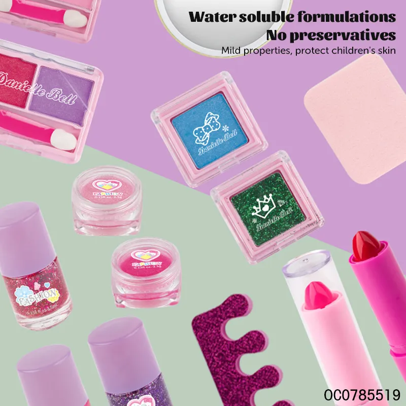 Wholesale Kids Portable Fashion Beauty Makeup Nail Polish Make up Toy for Girls