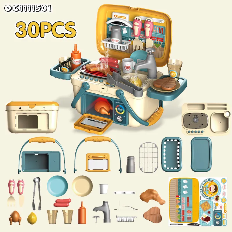 Wholesale Play Household Small Mini Cooking Montessori Educational Children's Plastic Spray Sink Kitchen Toy for Kids
