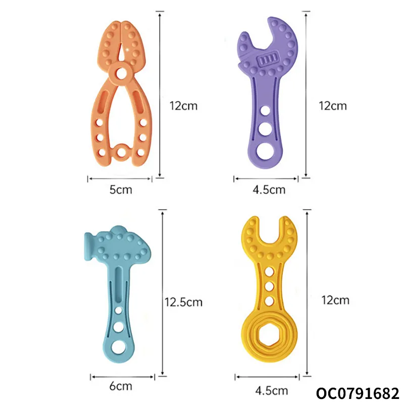 Wholesale Educational Montessori Baby Silicone Sensory Teethers Toy for Newborn Baby