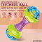 Wholesale Sensory Toy Infant Toddler Chewable Handheld Toys Silicone Rattle Plastic Baby Teether Toy