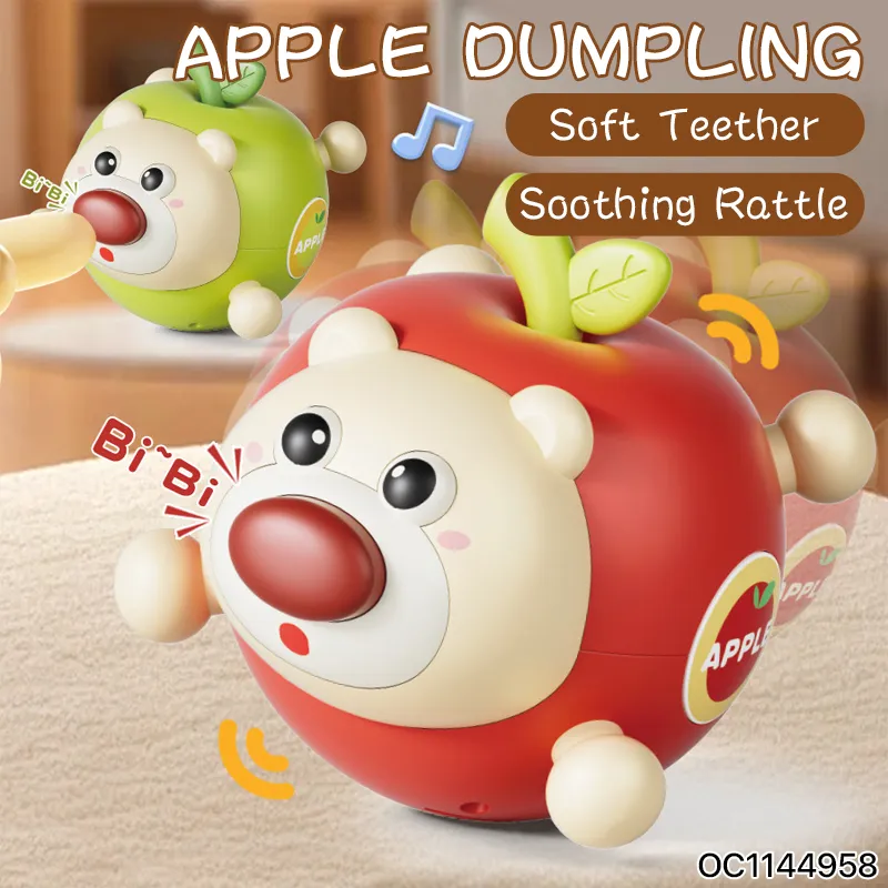 Wholesale Montessori Baby Toyplastic Cartoon Music Animal Sensory Baby Rattles Teether Toy