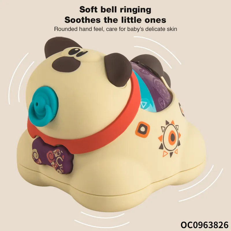 Squishy Mini Rubber Animals Bath Toys Baby Hanging Noise Maker Hand Bell Rattle Toy for Newborn Crib Toys Car Hanging