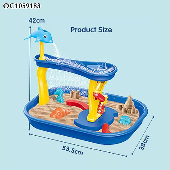 Wholesale Plastic Sea Animals Molds Pool Water Play Center Fun Beach Sand Table Plastic Outdoor Toys