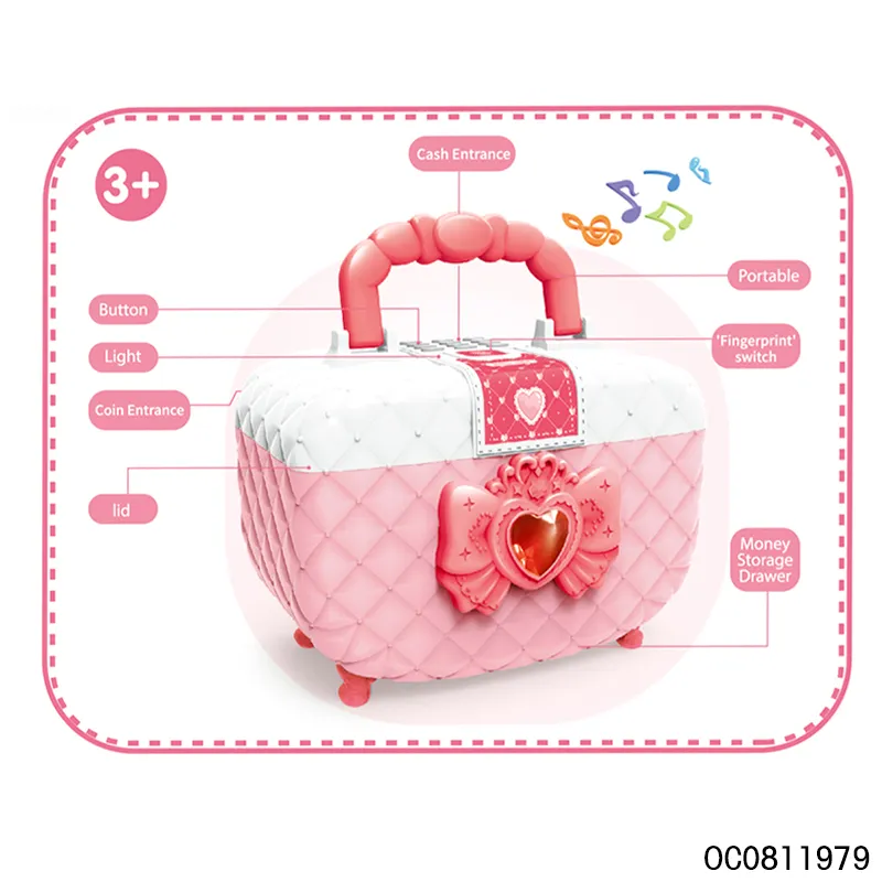 Wholesale Plastic Fashion Portable Makeup Sets Cosmetic Cosmetics Box Toy for Kids Girl
