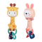 Wholesale Musical Cartoon Giraffe Plastic Baby Chew Toy Teether Music Sensory Rattle Sleeping Toy