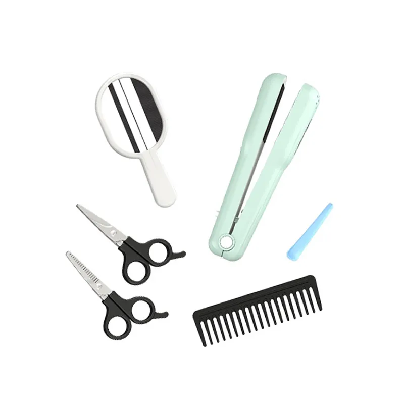 Portable Electric Hair Styling Tools Straightener Haircut Kits Kids Hair Salon Beauty Set Beauty Fashion Toys Girls Tool Toys