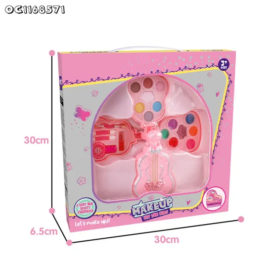 Wholesale Kids Pretend Play Make up Girl Portable Cosmetics Nail Art Kit Makeup Pretend Play Kids Toys