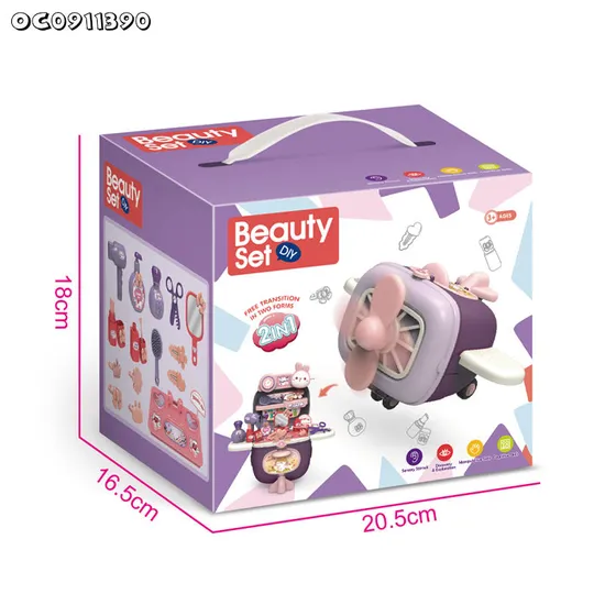 Wholesale Plastic Beauty Girls Makeup Mirror Girls Make up Play Toy Gift Set