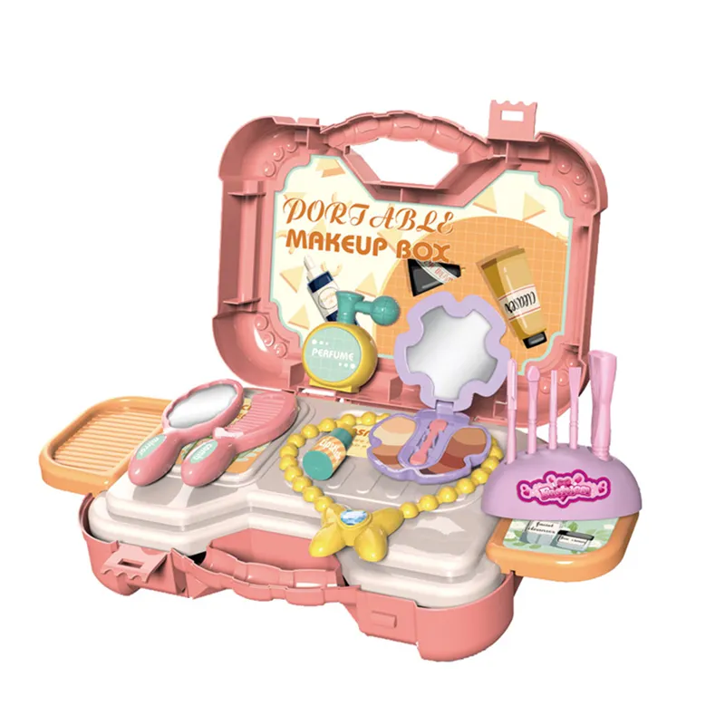 Wholesale Kids Pretend Play Makeup Kit Cute Portable Make up Cosmetic Toy for Girls Children