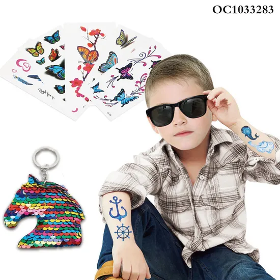 Wholesale Fashion DIY Custom Art Sticker Beauty Makeup with Sparkling Powder Creative Toys for Kids