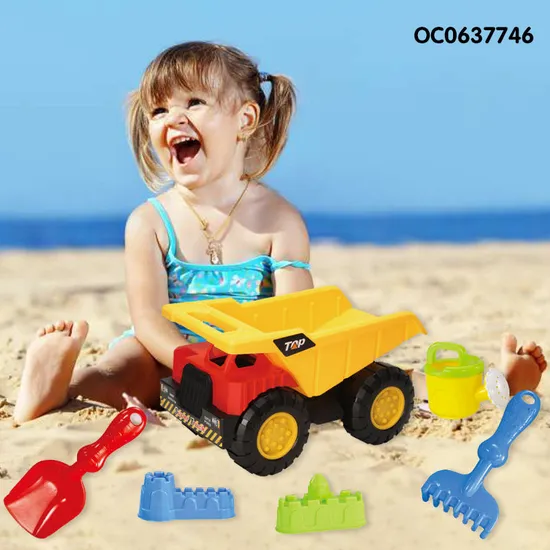 Wholesale Sand Castle Summer Beach Plastic Outdoor Beach Bucket and Spade Toy