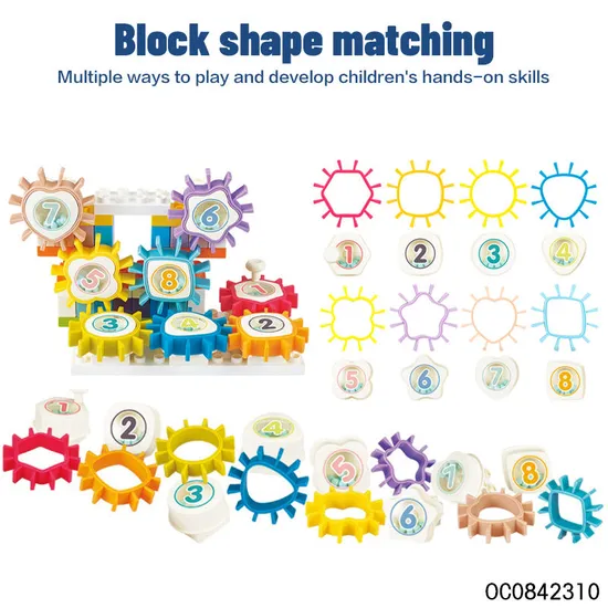 Wholesale Montessori Building Blocks Educational Plastic Toy for Kids