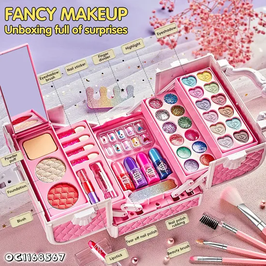 Shadow Nail Gel Polish Kit Girls Beauty Fashion Portable Make up Makeup Box Toy for Wholesale