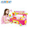 Wholesale Kids Play Pretend Cooking Mini Pink Plastic Educational Kitchen Toy Sets