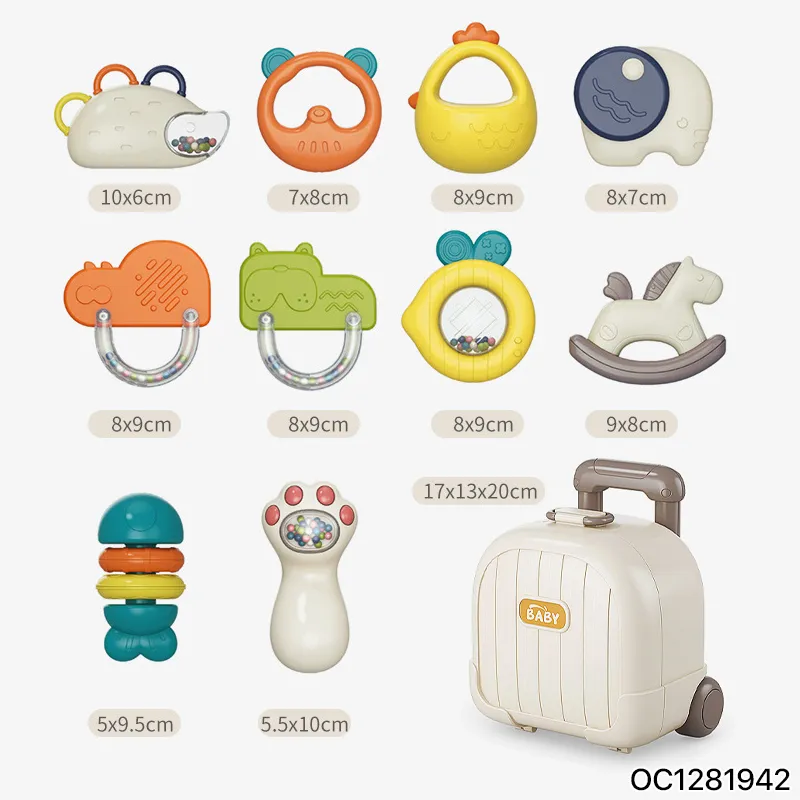 Wholesale Montessori Rattle Ball Silicone Educational Teether Sensory Toys for Baby