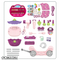 Wholesale 6in1 Multifunction Small Fashion Beauty Portable Makeup Make up Beauty Girl Set Toy for Kids
