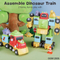 Wholesale Montessori Plastic Hand Educational Dinosaur Popular DIY Building Block Toy