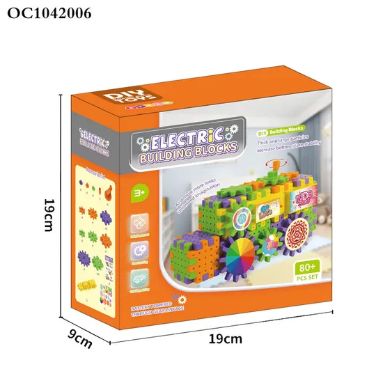 Wholesale Montessori Educational Electric Plastic Building Blocks Construction Set Toys for Kids Learning