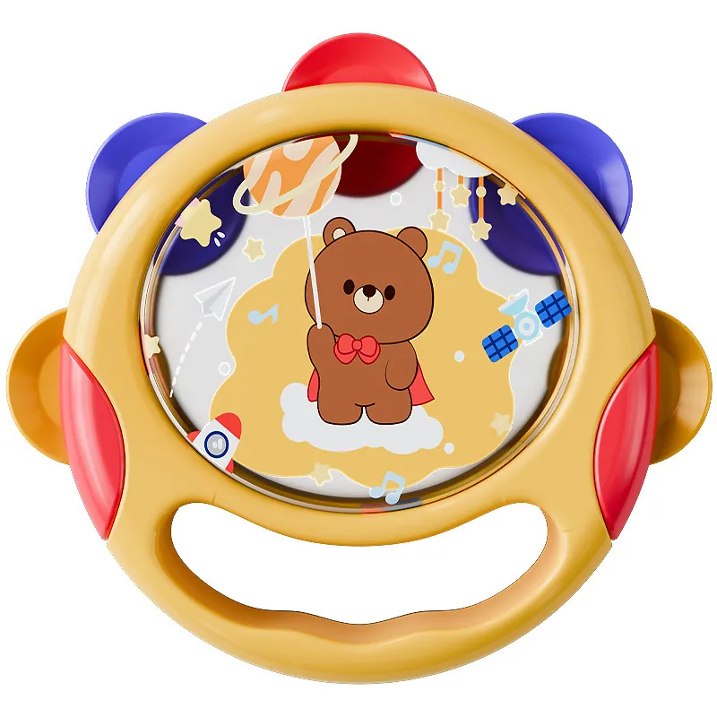Hand Clap Toys Drum Musical Educational Percussion Sensory Baby Boy Toys Set 6-12 Months Items Hand Shake Rattle Drum Toy for Sale