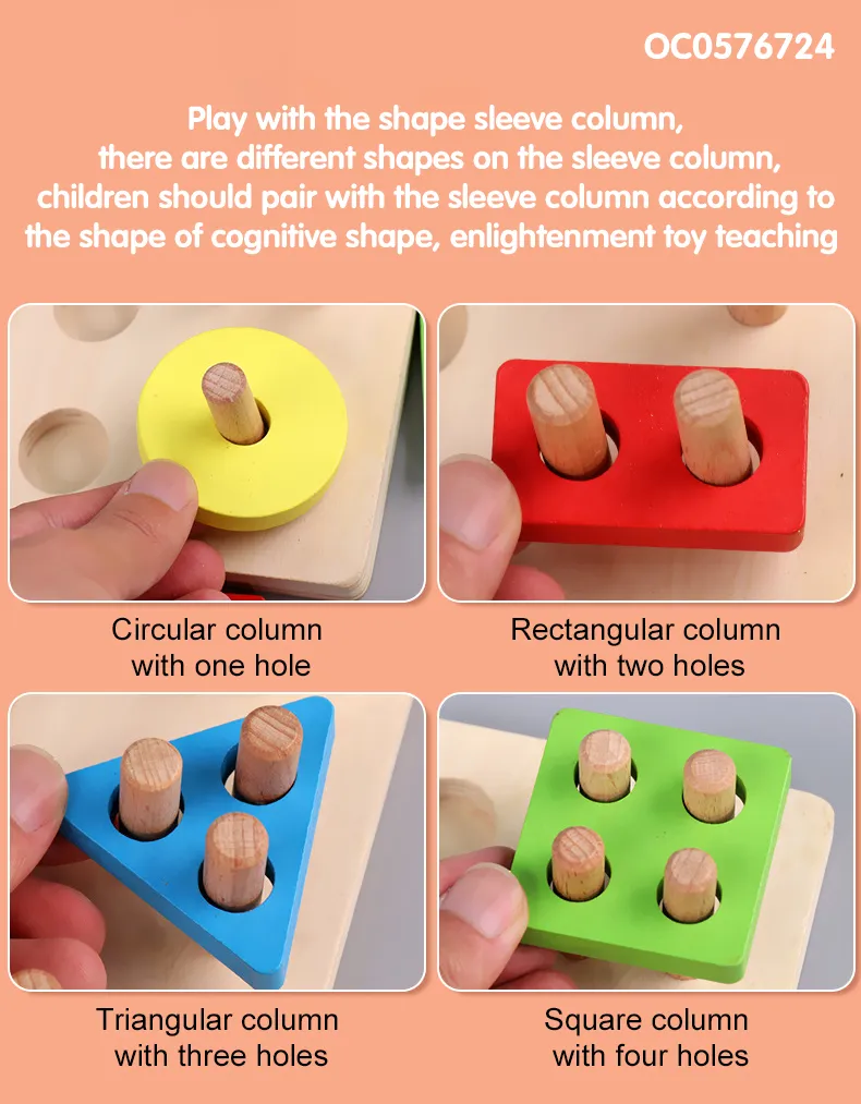 Wholesale Popular DIY Learning Educational Sensorial Montessori Materials Wooden Magnetic Toy for Kids