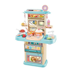 Wholesale Large Plastic Modern Kitchen Children Toys Plastic Children House Role Play Gift Set