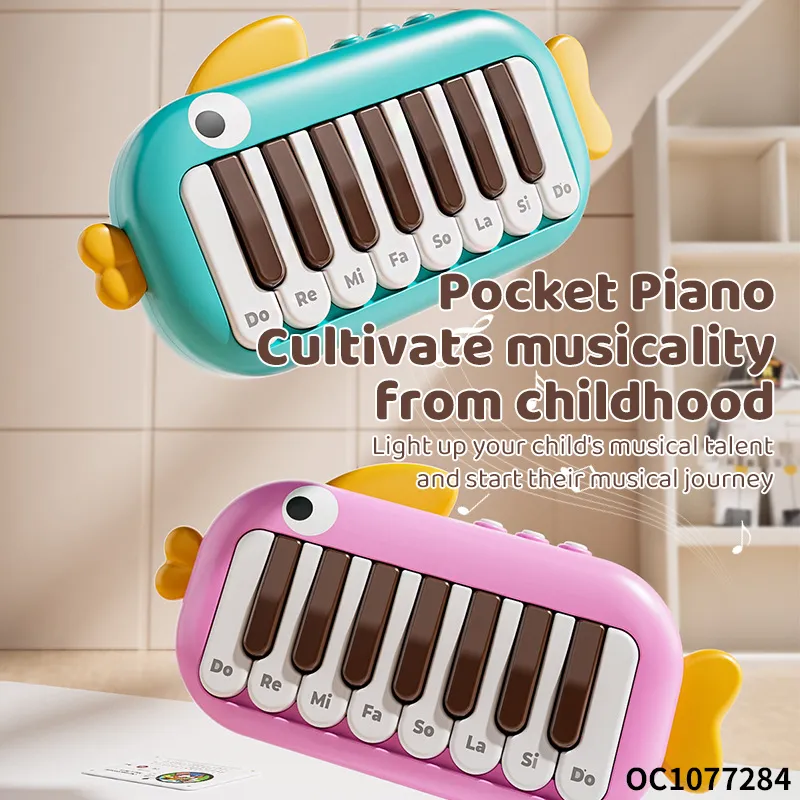 Wholesale Cartoon Children Interactive Electronic Organ Plastic Musical Instruments Piano Toy