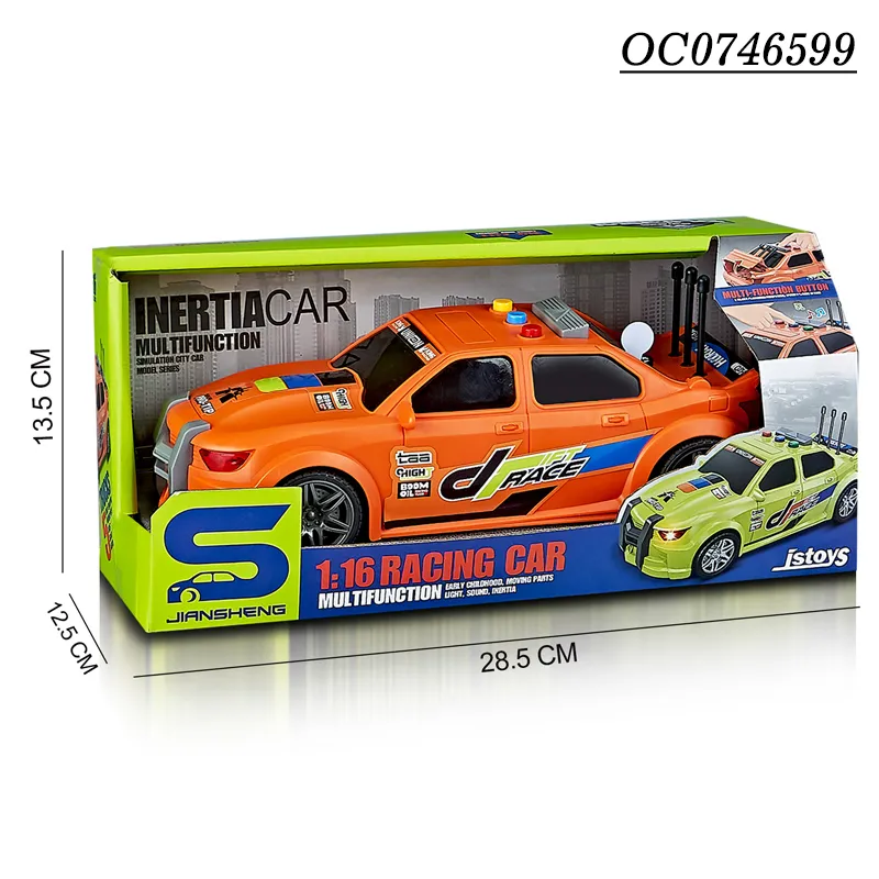 Wholesale Kids Baby Friction Racing Small Car Model Toys Model for Children with Light Sound