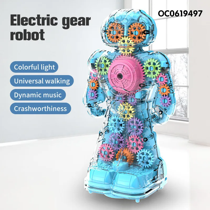 Wholesale Intelligent Electrical Walking Electric Kids Toys Robot with Light Music