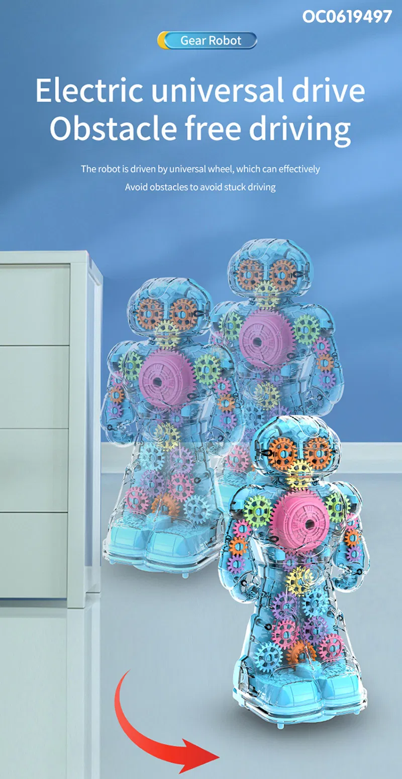 Wholesale Intelligent Electrical Walking Electric Kids Toys Robot with Light Music