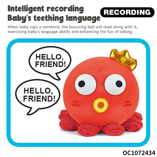 Wholesale Electronic Dancing Walking Learning Sea Animals Plush Toys for Baby