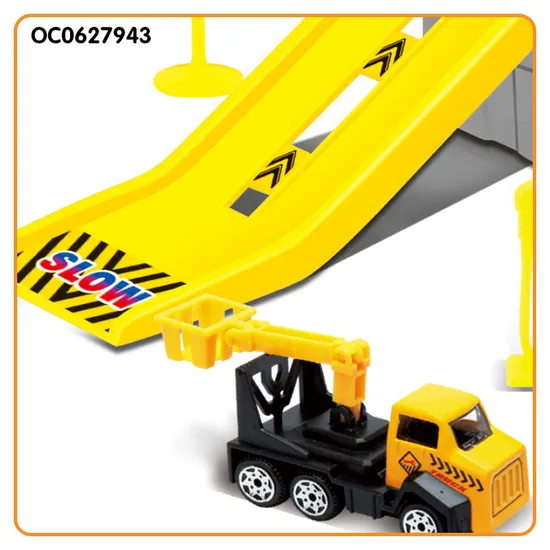 Wholesale Kids Plastic Children Parking Lot Plastic Freewheel Toys Mini Car Set