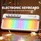 Wholesale New Electric Montessori Educational Children Sensory Musical Instrument Organ Learning Light up Toys Rainbow Keyboard Toy for Baby
