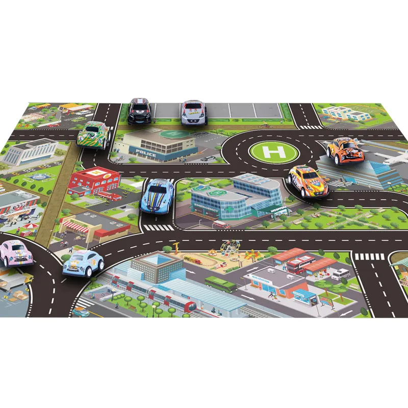 Wholesale 26PCS Diecast Cars Small Mini City Mats Children's Toy Car for Kids