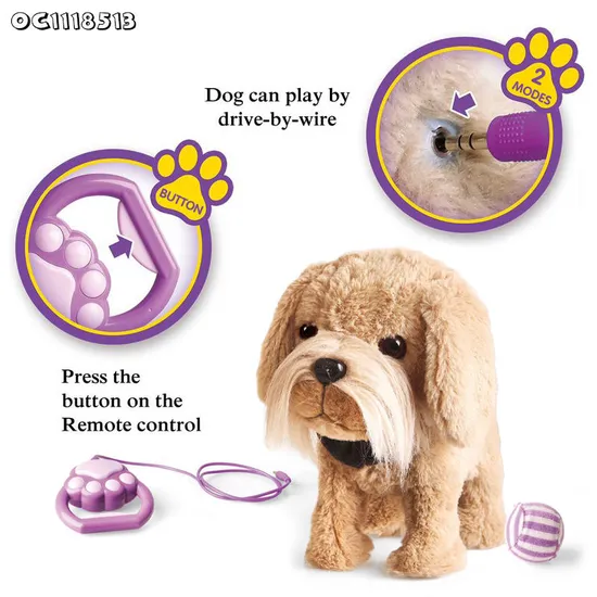 Wholesale Electronic Pet Stuffed Animal Plush Walking Dog Toy