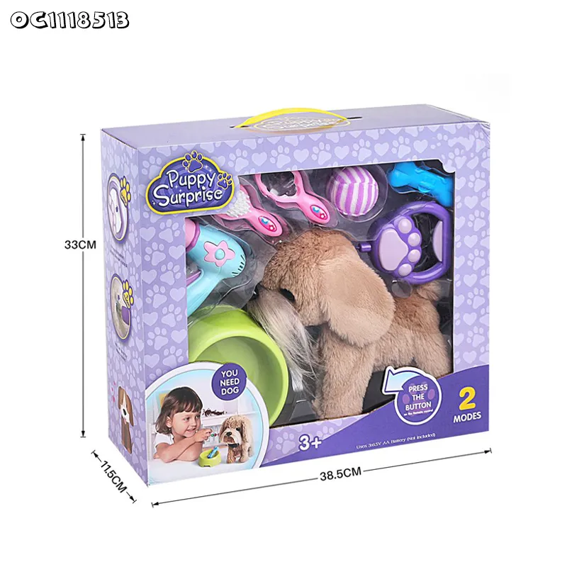 Wholesale Electronic Pet Stuffed Animal Plush Walking Dog Toy