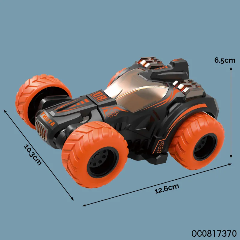 Wholesale Children Cheap Plastic Friction Stunt Super Car 360 Rotating Toy for Kids
