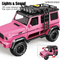 Wholesale Pink 1: 14 Scale off-Road Light Sound Car Friction Kids Plastic Model for Kids
