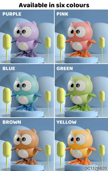 Wholesale Crawling Baby Cheap Small Toys Plastic Wind up Owl Animals Bird Toy