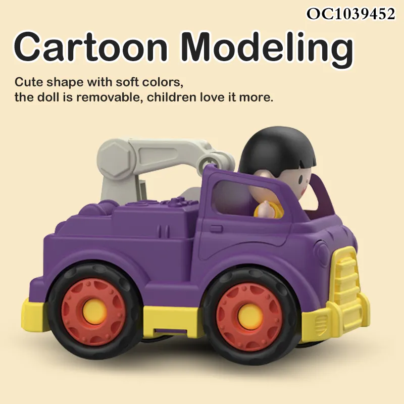 Wholesale Freewheels Engineering Series Excavator Toy Small Truck Car Construction Vehicle Model Toy Model