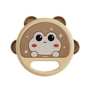 Wholesale Cartoon Frog Plastic Sensory Music Soothing Happy Montessori Hand Drum