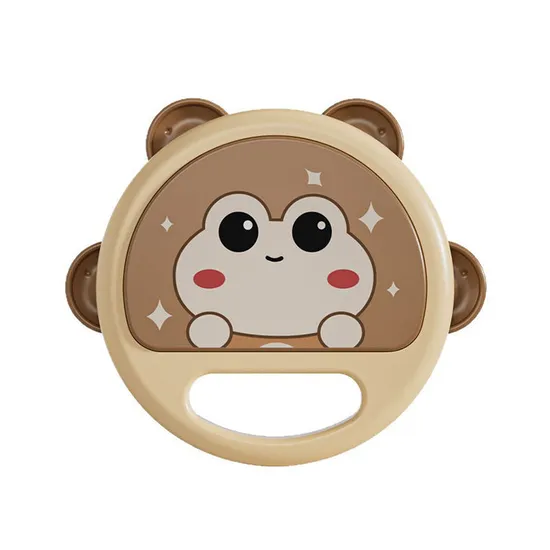 Wholesale Cartoon Frog Plastic Sensory Music Soothing Happy Montessori Hand Drum