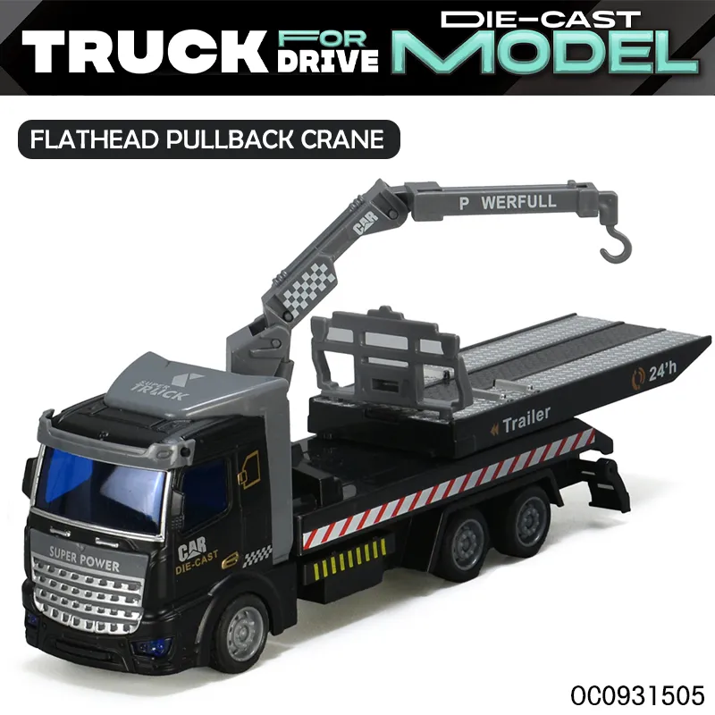 Wholesale Diecast Alloy 6PCS Miniature Metal Model Pull Back Car Toys Truck
