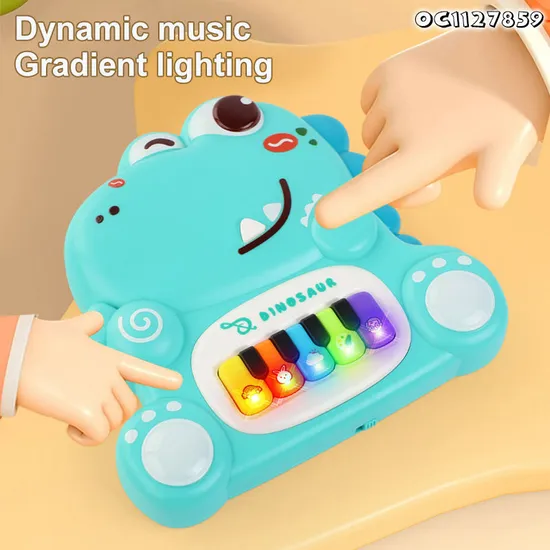 Wholesale Musical Instrument Battery Operated Baby Electric Piano Rainbow Keyboard Toys with Music for Children Baby