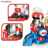 Wholesale 3 Alloy Trains Baby Plastic Racing Electric Track Kids Metel Toy Car Set with Light up and Music