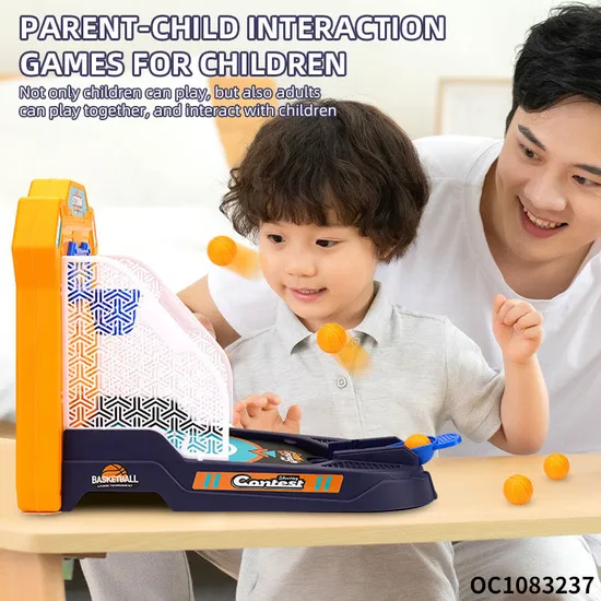 Wholesale Interaction Games Plastic Hoop Toys Basketball Football Shooting Family Games for Parents and Children