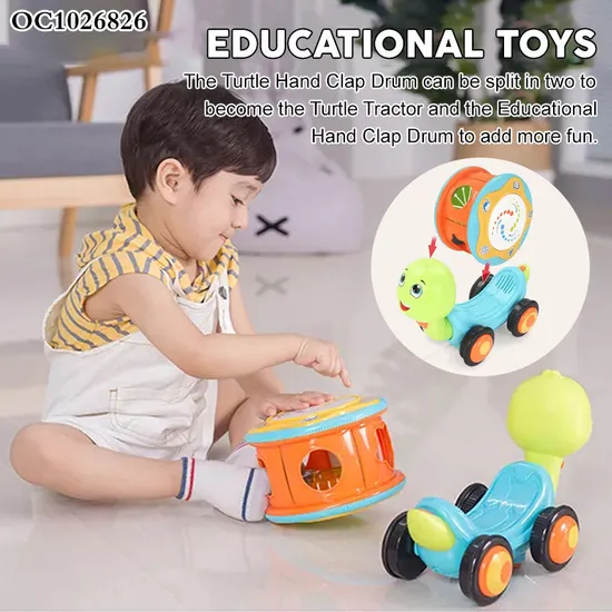 Wholesale Animal Happy Shape Educationaltoys Instruments Plastic Musical Hand Drum