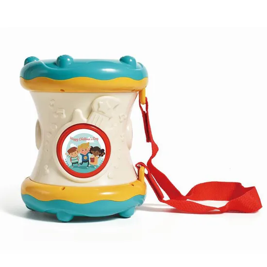 Wholesale Plastic Children Baby Happy Musical Instrument Hand Drum with Light