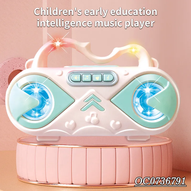 Wholesale Karaoke Radio Music Baby Musical Microphone for Kids with Light Music